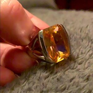 Orange stone ring
